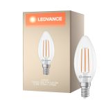 Ledvance Classic LED E14 Kaars Filament Helder 2.2W 470lm - 827 Zeer Warm Wit | Vervangt 40W