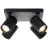 Brilliant Marty Plafondlamp Aluminium Zanderig Zwart 20W 1400lm - 830 Warm Wit | Incl. 4x GU10