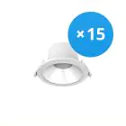 Voordeelpak 15x Noxion LED Downlight Apollo 9W 1100lm 60D - 840 Koel Wit | 145mm - Zaagmaat 120mm - UGR 